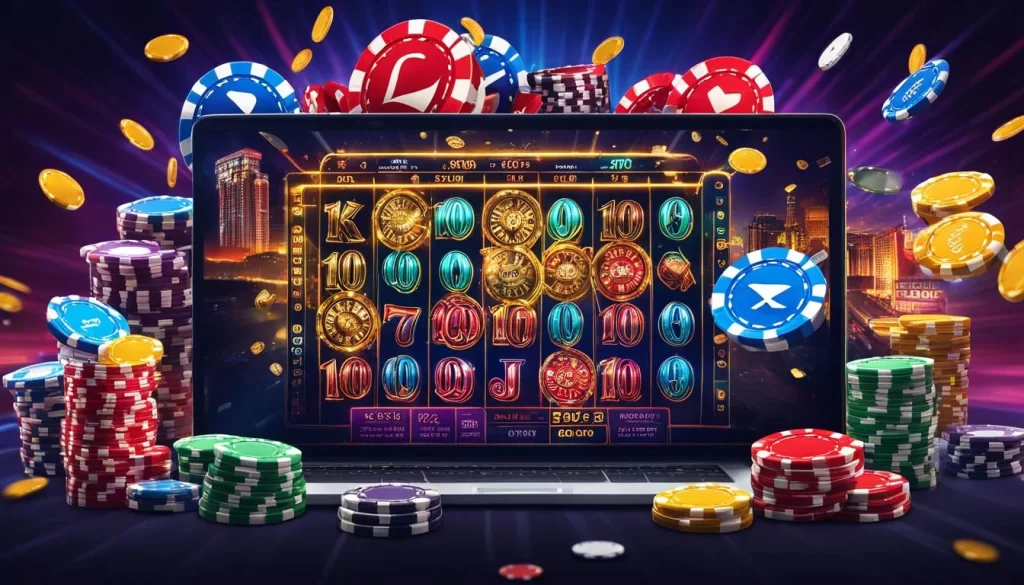 Hình ảnh game slot cổ điển với biểu tượng trái cây